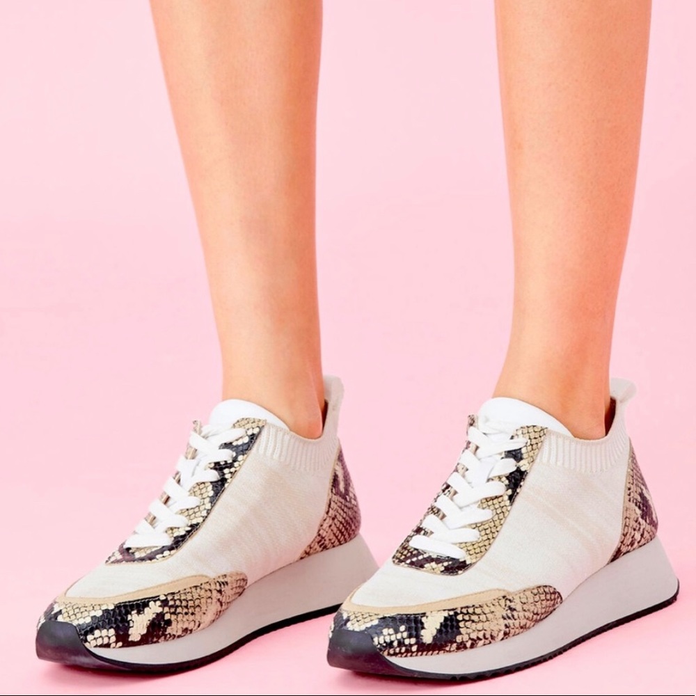 Loeffer Randal Snake Print Sneakers